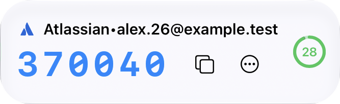 Atlassian verification code, 28 seconds remaining