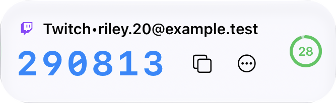 Twitch verification code, 28 seconds remaining