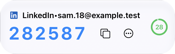 LinkedIn verification code, 28 seconds remaining
