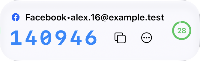 Facebook verification code, 28 seconds remaining