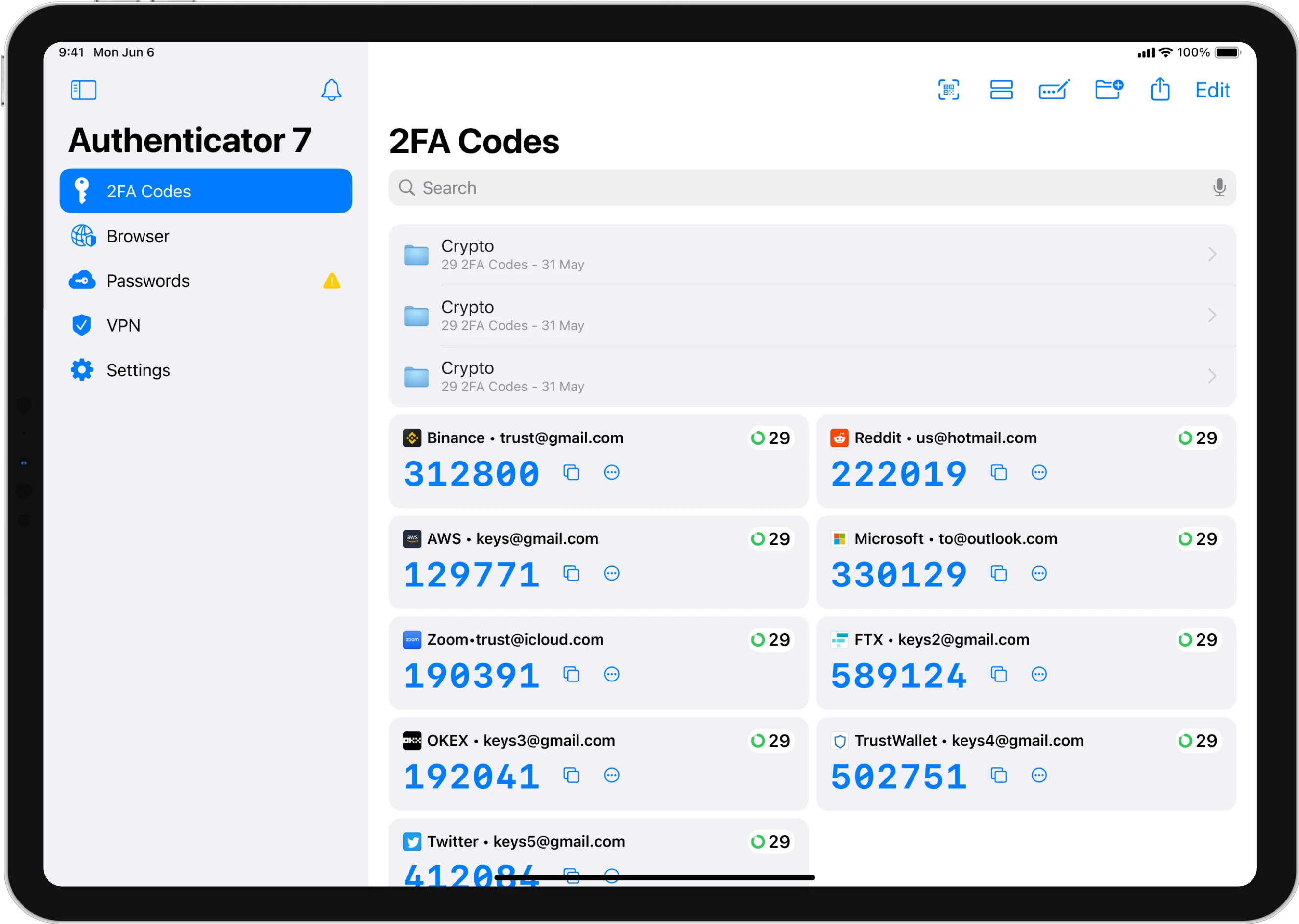 Secure all your accounts with Authenticator 7