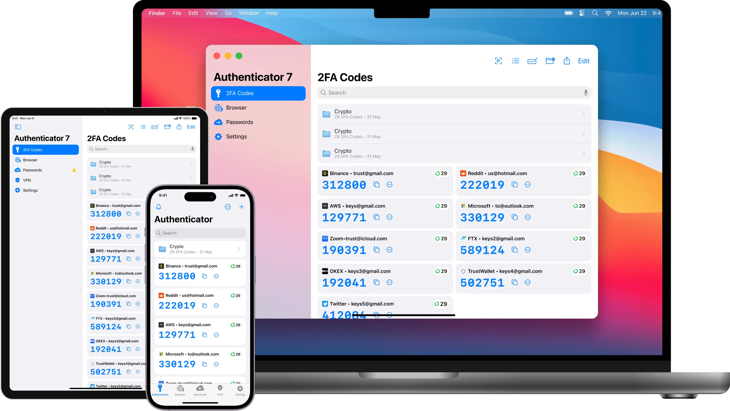 Secure all your accounts with Authenticator 7